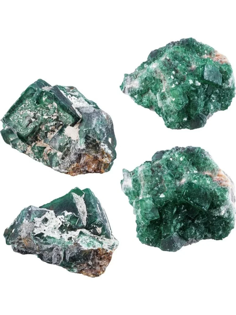 Natural Green Fluorite Crystal Rough Stone for Home Office Decor & Healing